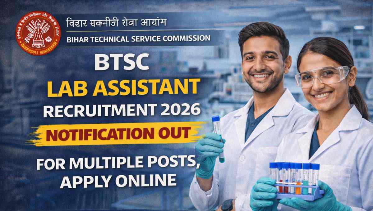 BTSC Lab Assistant Recruitment 2026
