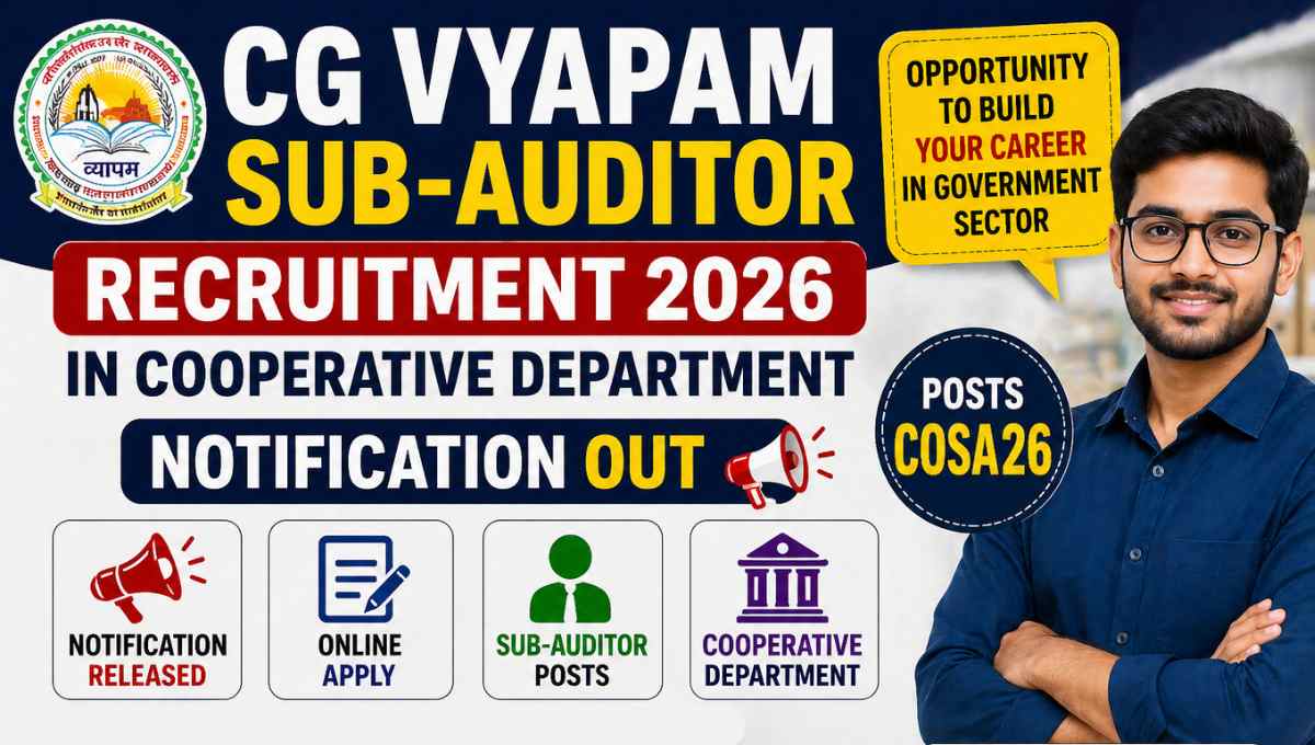 CG Vyapam Sub-Auditor Recruitment