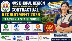 NVS Bhopal Region Contractual Recruitment