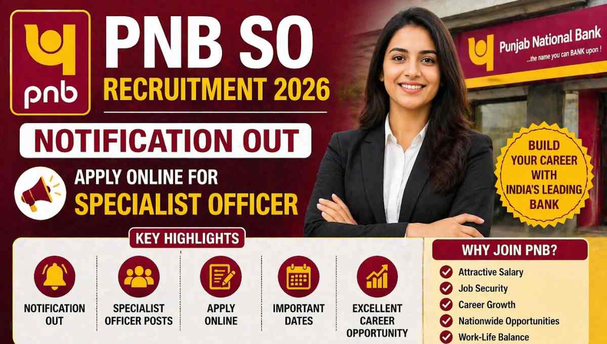 PNB SO Recruitment 2026