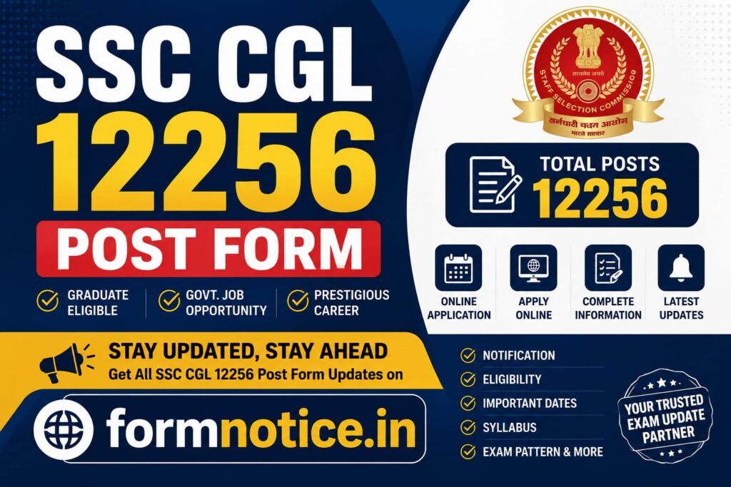 SSC CGL Vacancy 2026 Apply Online for 12256 Posts 1 SSC CGL Vacancy 2026
