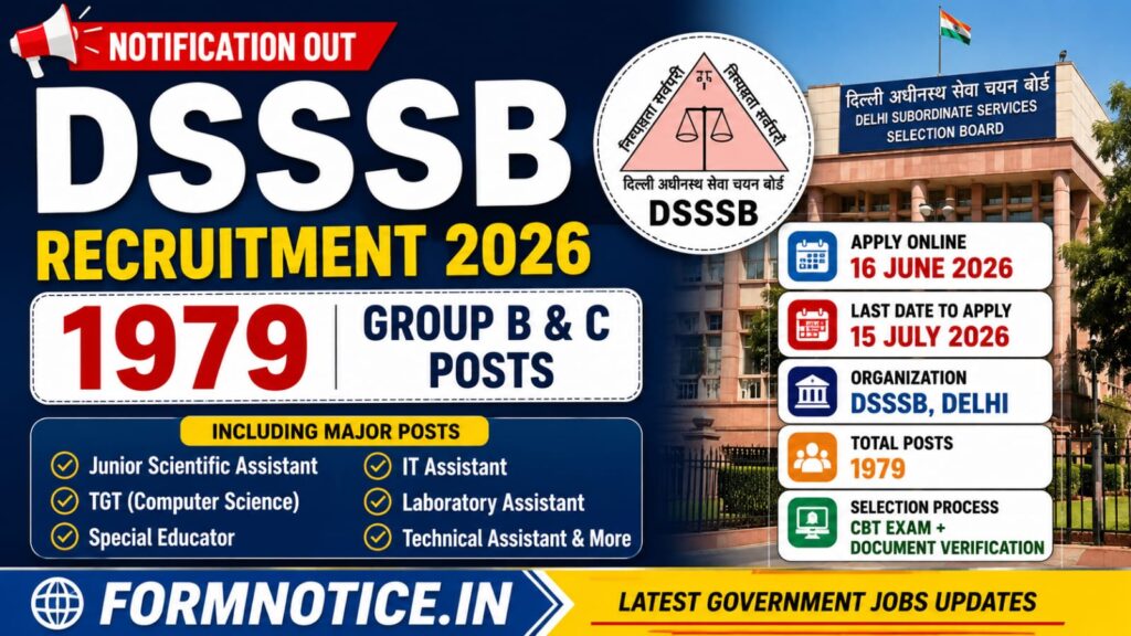 DSSSB Advt 03/2026 Recruitment 2026 Apply Online Form 1979 Posts 1 DSSSB Advt 03/2026 Recruitment 2026