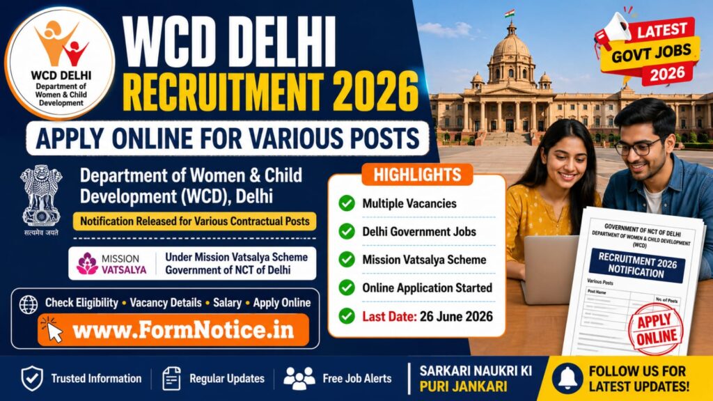 WCD Delhi Recruitment 2026