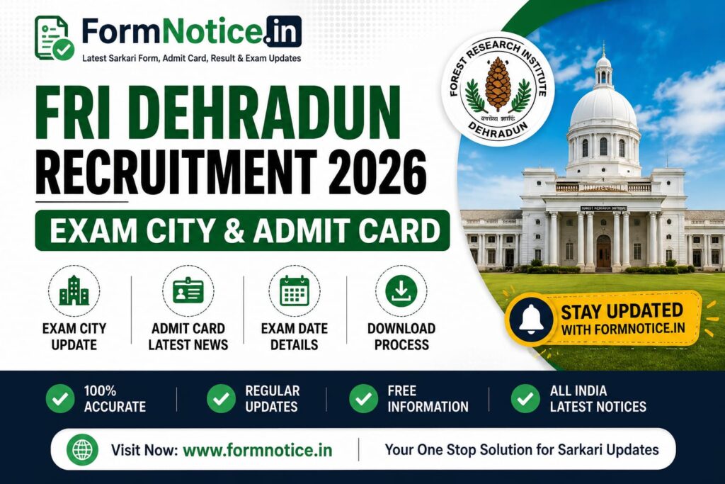 FRI Dehradun Recruitment 2026