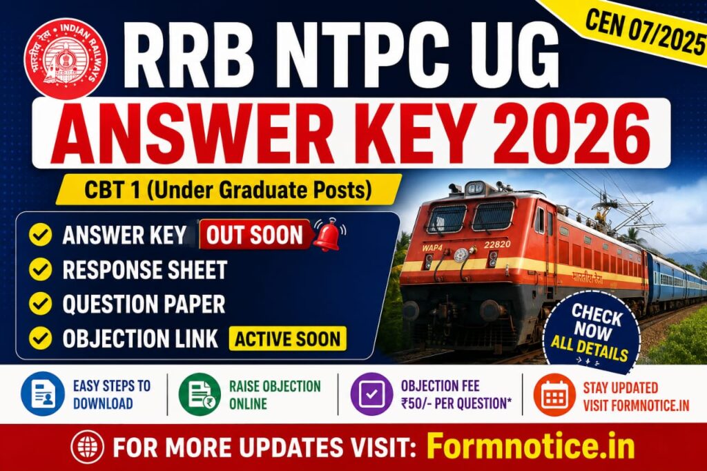 RRB NTPC UG Answer Key 2026