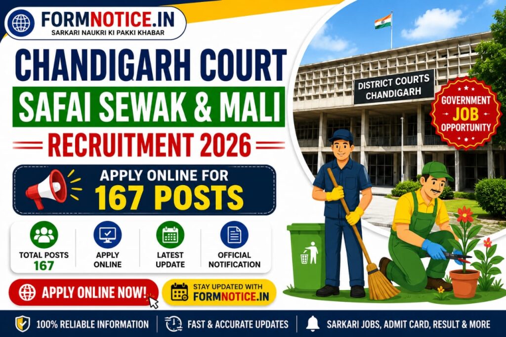 Chandigarh Court Safai Sewak and Mali Recruitment