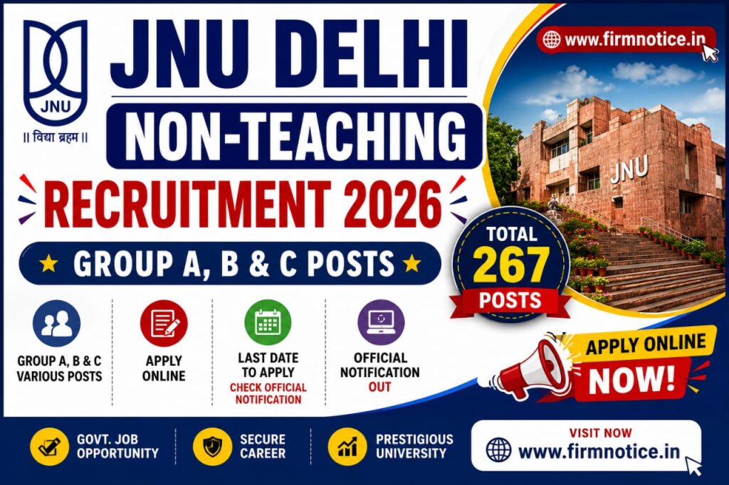 JNU Delhi Non- Teaching Recruitment 2026