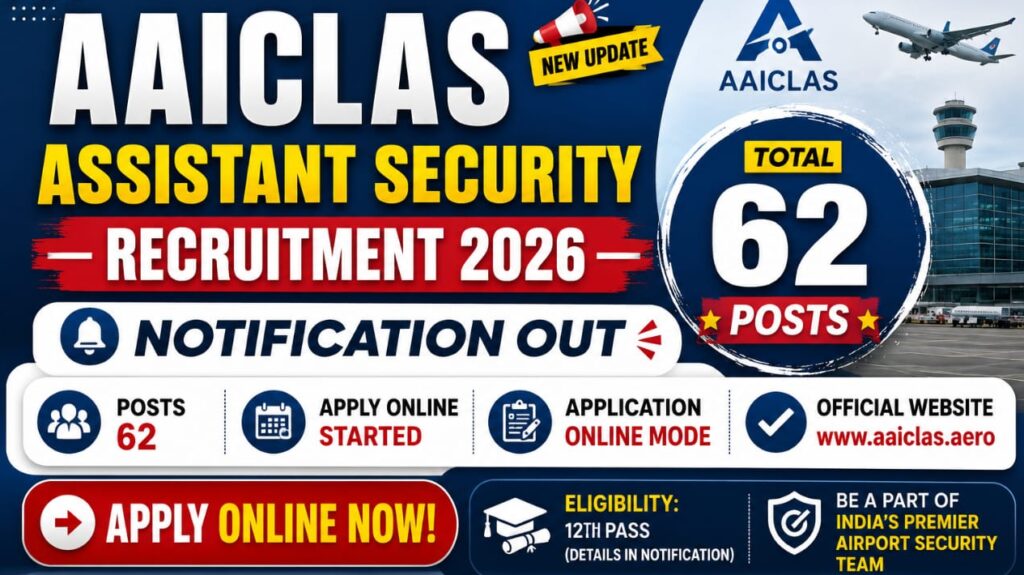 AAICLAS Assistant Security Recruitment 2026