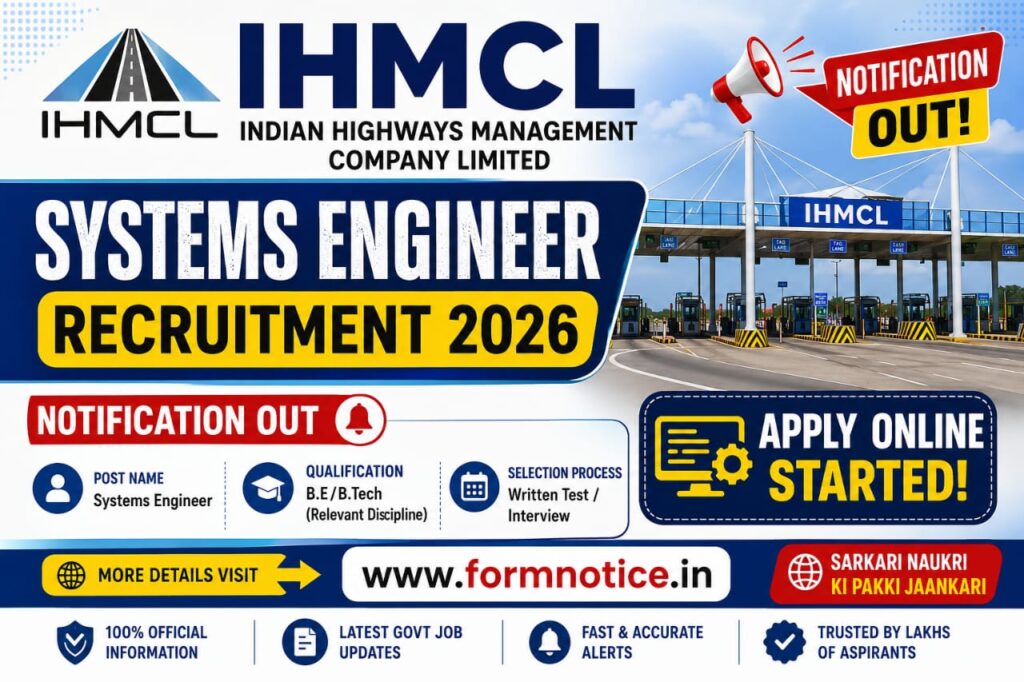 IHMCL System Engineer Recruitment 2026 Notification OUT & Apply Online Form 1 IHMCL System Engineer Recruitment 2026