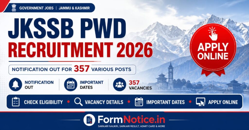 JKSSB PWD Recruitment 2026