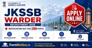 JKSSB Warder Recruitment 2026