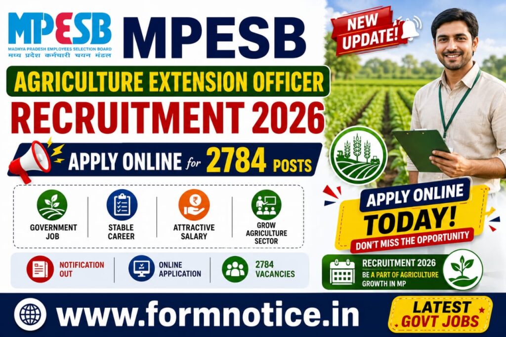 MPESB Agriculture Extension Officer Recruitment 2026