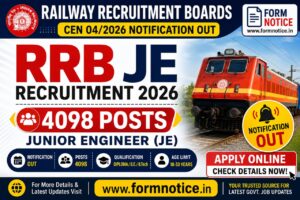 RRB JE Recruitment 2026