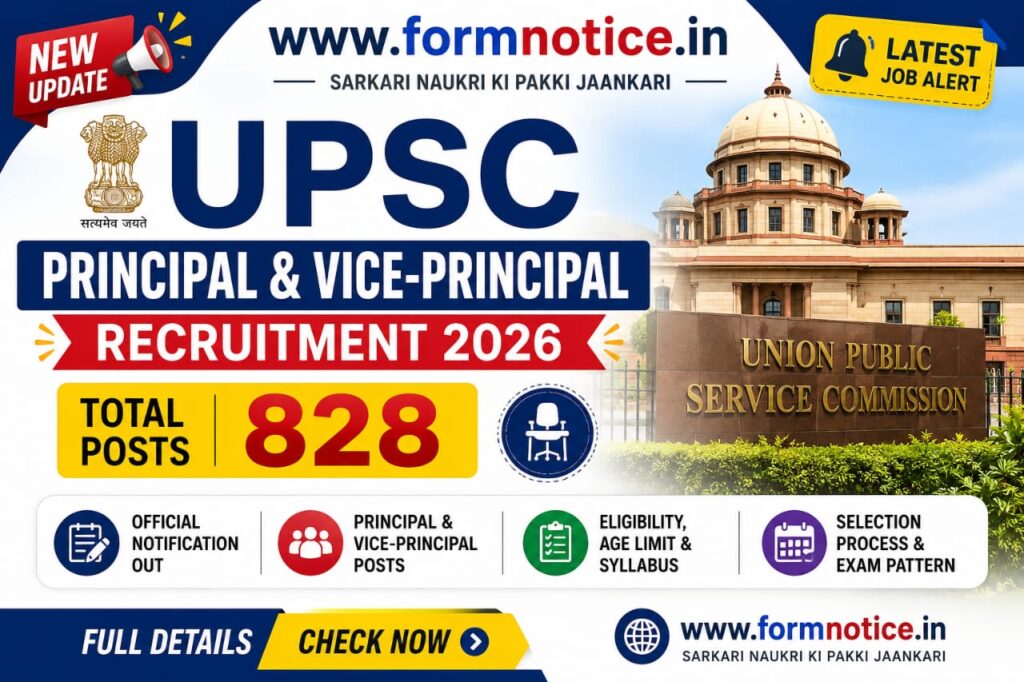 UPSC Principal and Vice-Principal Recruitment 2026