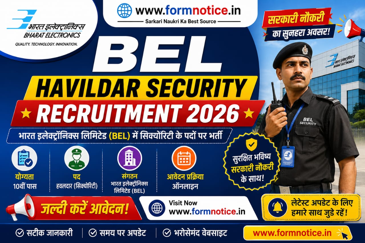 BEL Havildar Security Guard Recruitment 2026