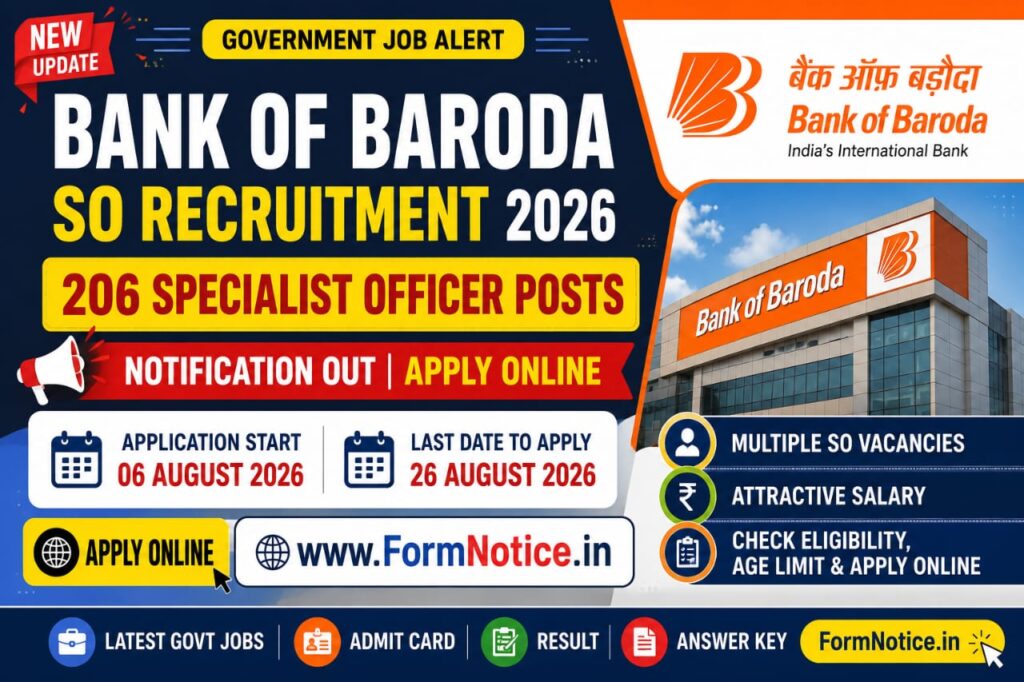 Bank of Baroda Specialist Officer Recruitment 2026 Eligibility Details Apply Online Form 1 Bank of Baroda Specialist Officer Recruitment 2026