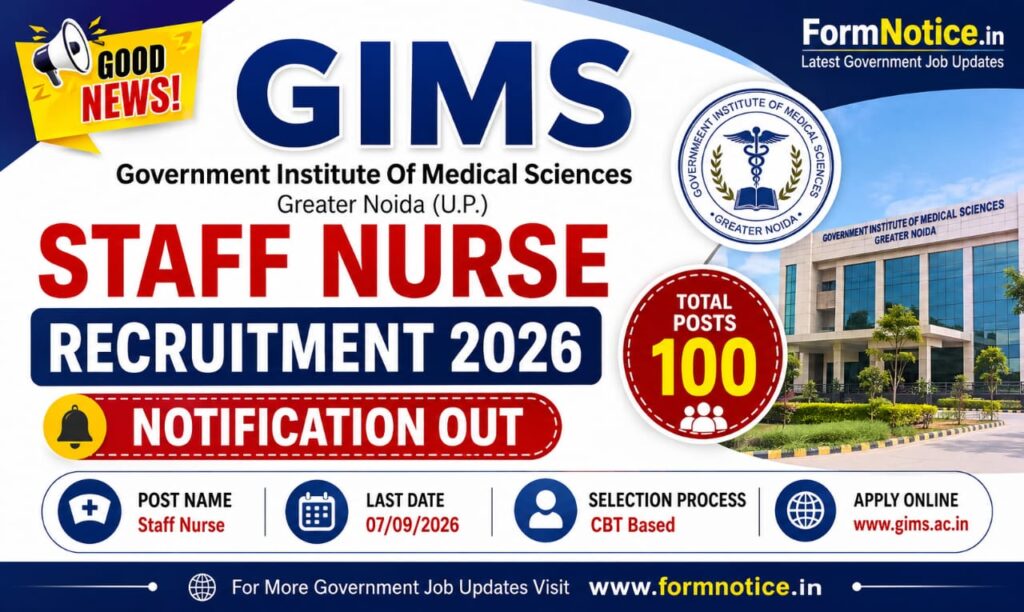 GIMS Staff Nurse Recruitment 2026