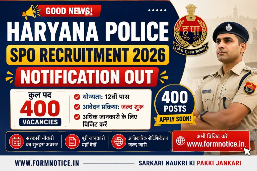 Haryana Police SPO Recruitment 2026