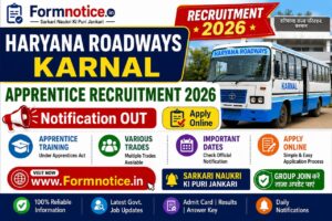 Haryana Roadways Karnal Apprentice Recruitment 2026