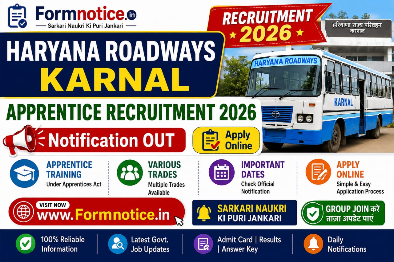 Haryana Roadways Karnal Apprentice Recruitment 2026