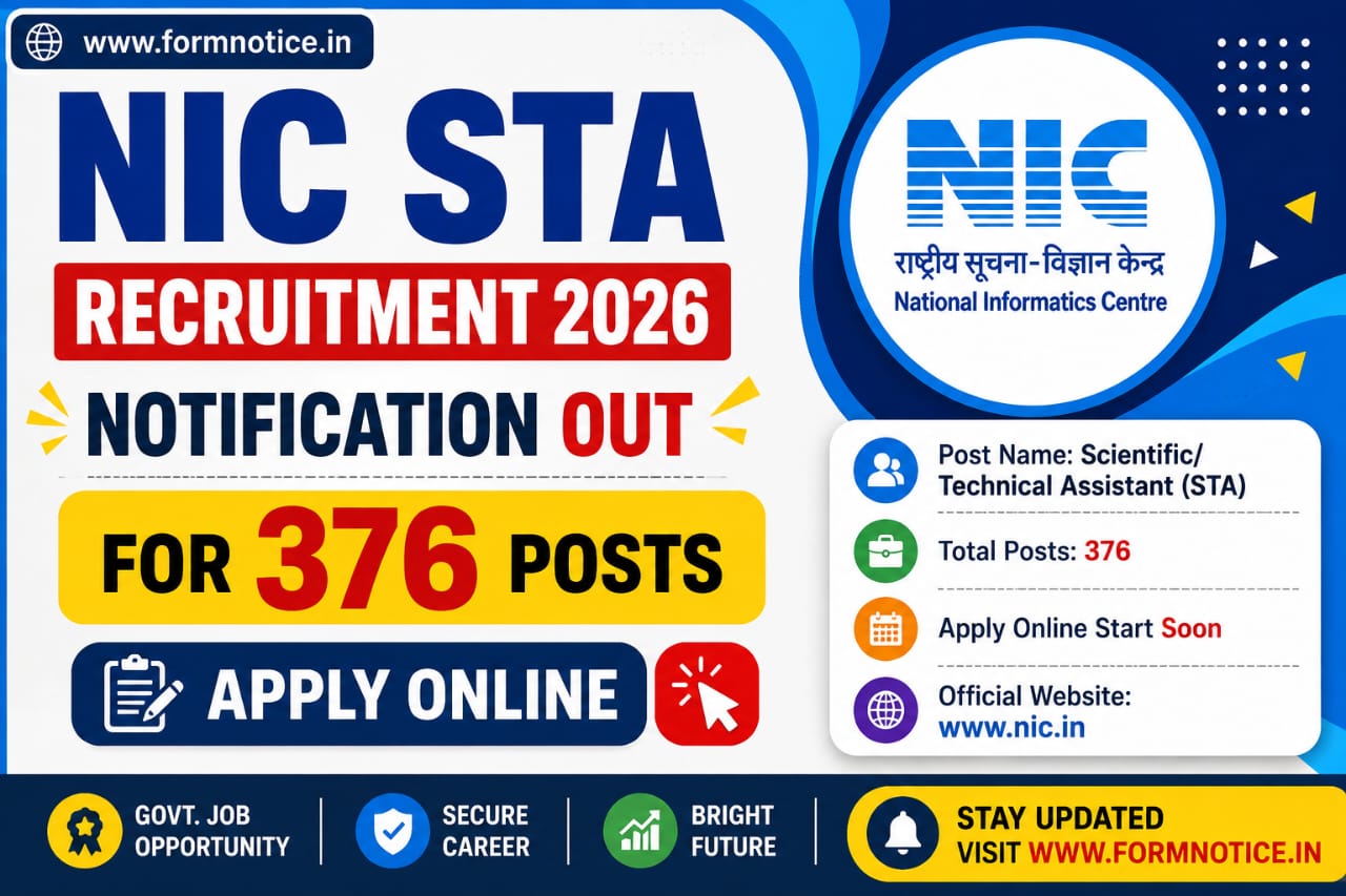 NIC STA Recruitment 2026