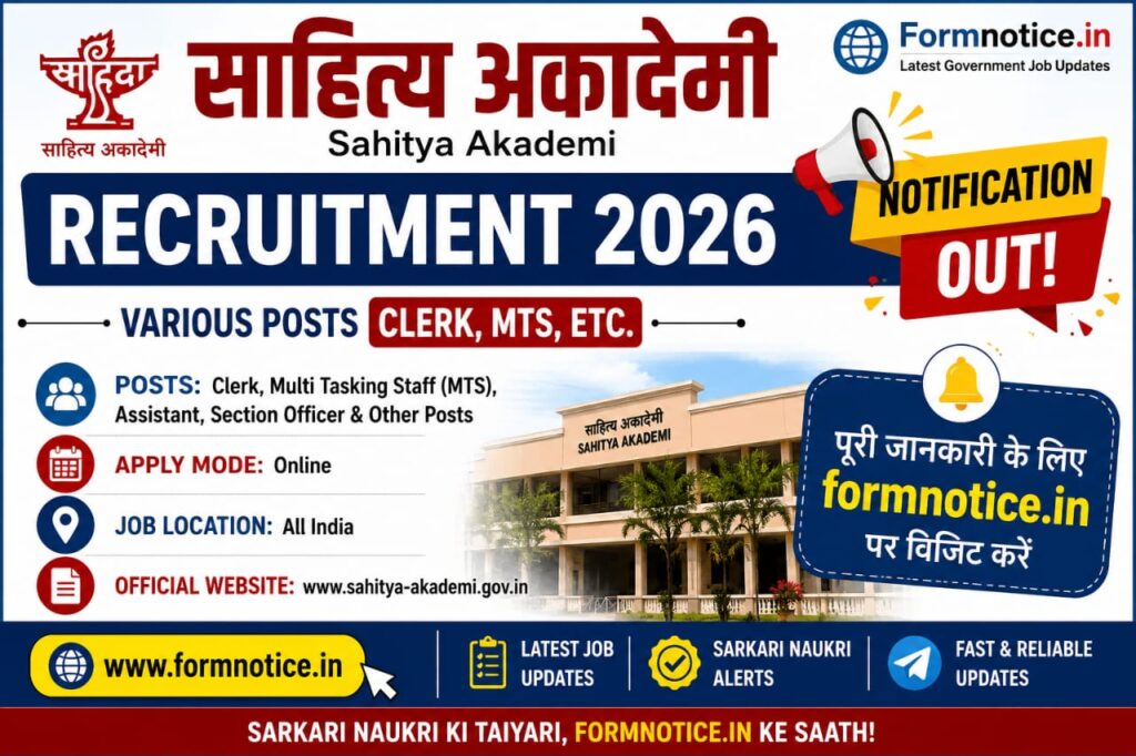 Sahitya Akademi Recruitment 2026