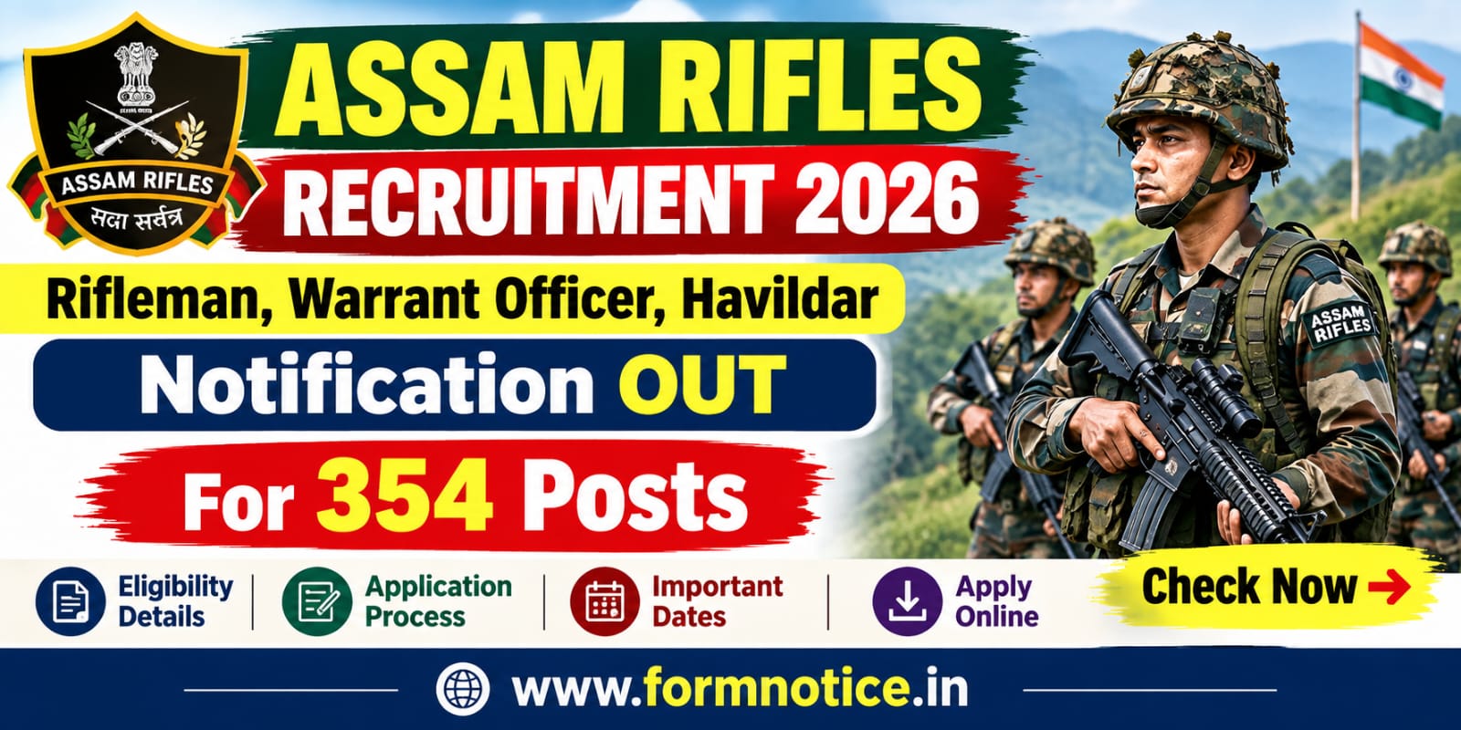 Assam Rifles Group C Recruitment 2026