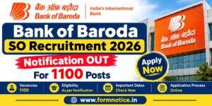 Bank of Baroda SO Recruitment 2026