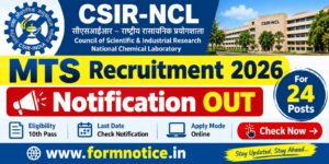 CSIR NCL MTS Recruitment 2026