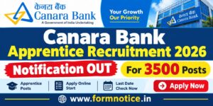 Canara Bank Apprentice Recruitment 2026