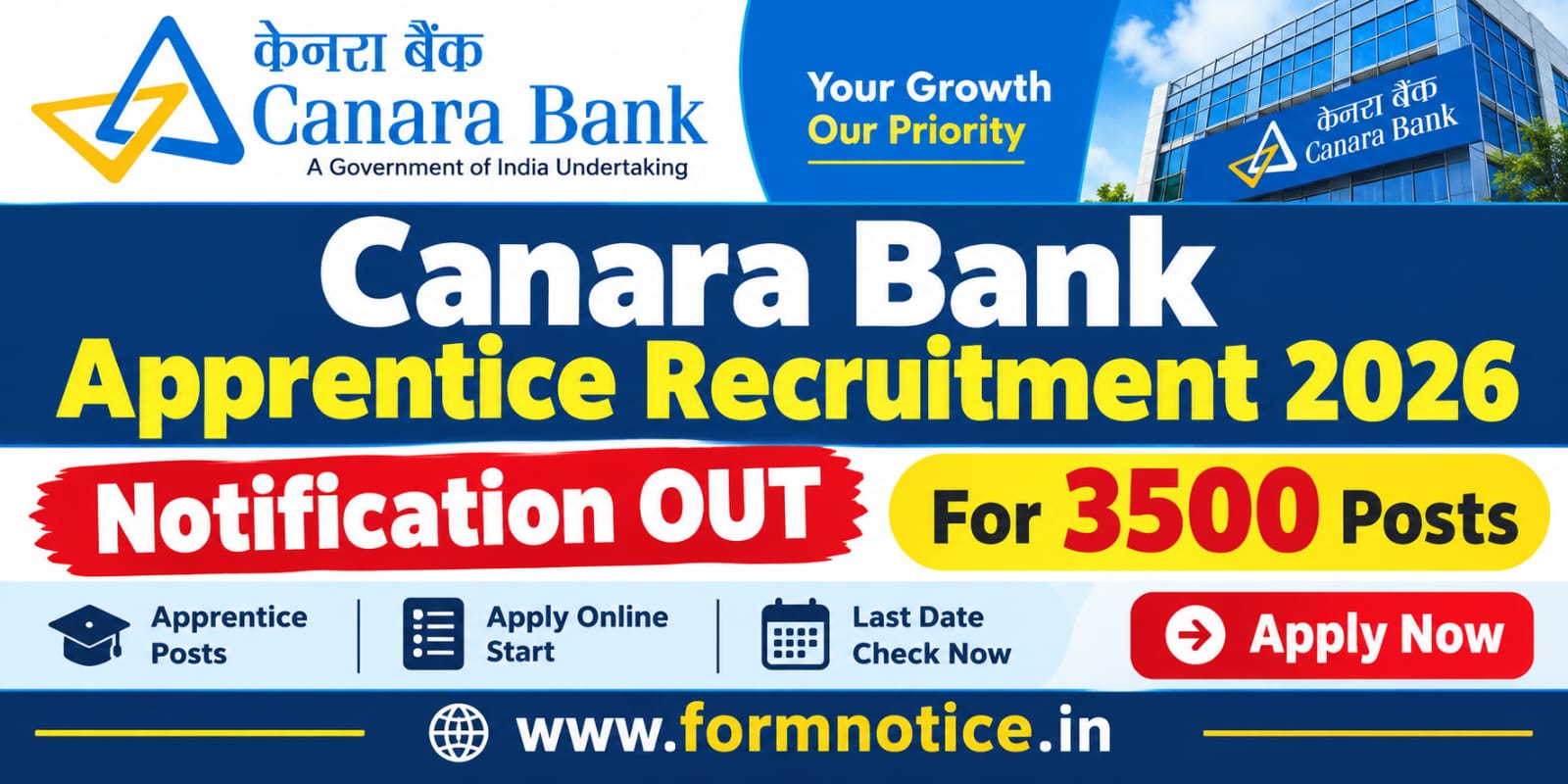 Canara Bank Apprentice Recruitment 2026