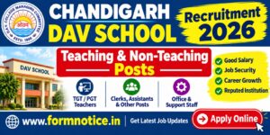 DAV School Chandigarh Recruitment 2026