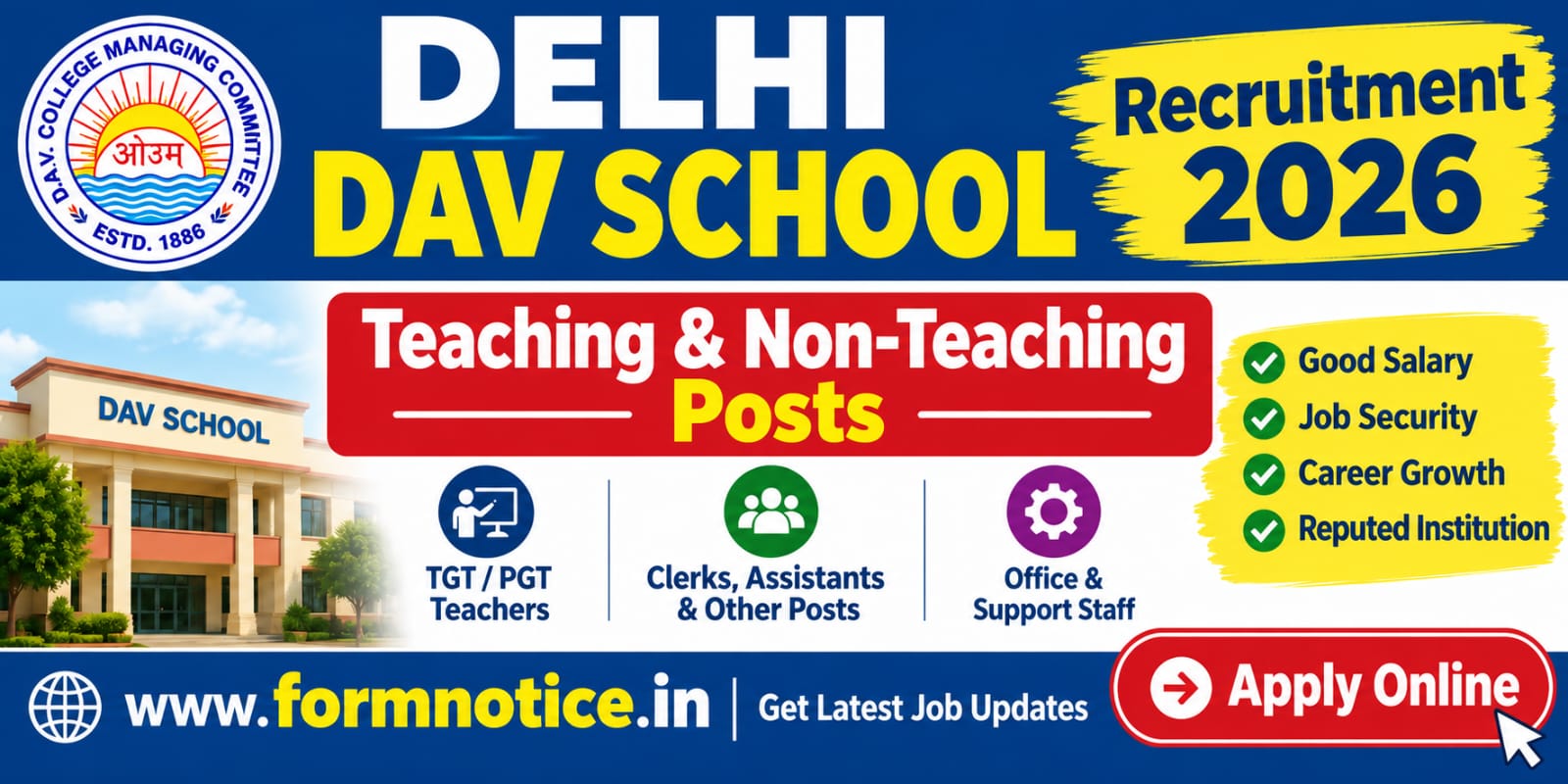 DAV School Delhi Recruitment 2026