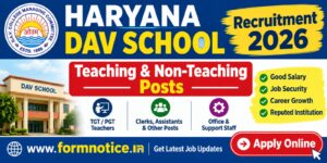 DAV School Haryana Recruitment 2026