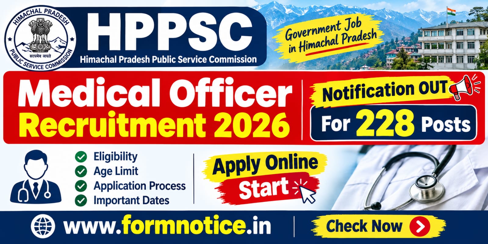 HPPSC Medical Officer Recruitment 2026