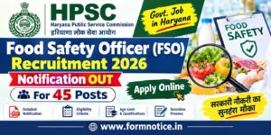 HPSC Food Safety Officer Recruitment 2026