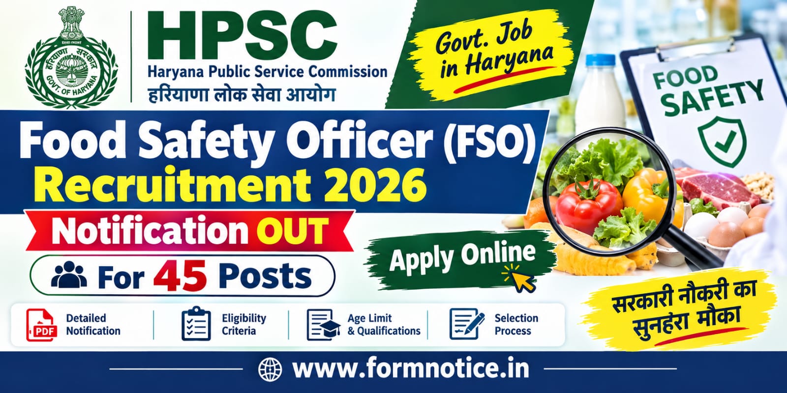 HPSC Food Safety Officer Recruitment 2026