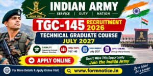 Indian Army TGC 145 Recruitment 2026