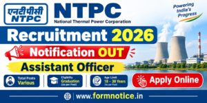 NTPC Assistant Officer Recruitment 2026