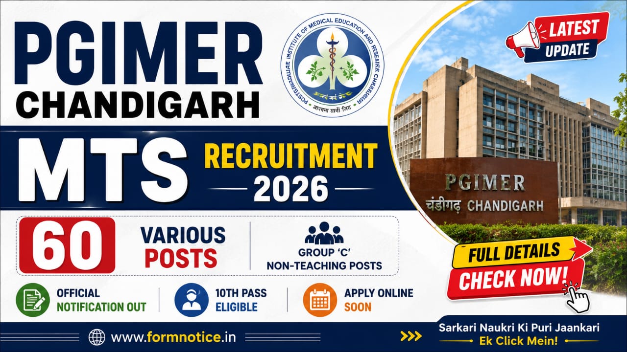 PGIMER Chandigarh MTS Recruitment 2026