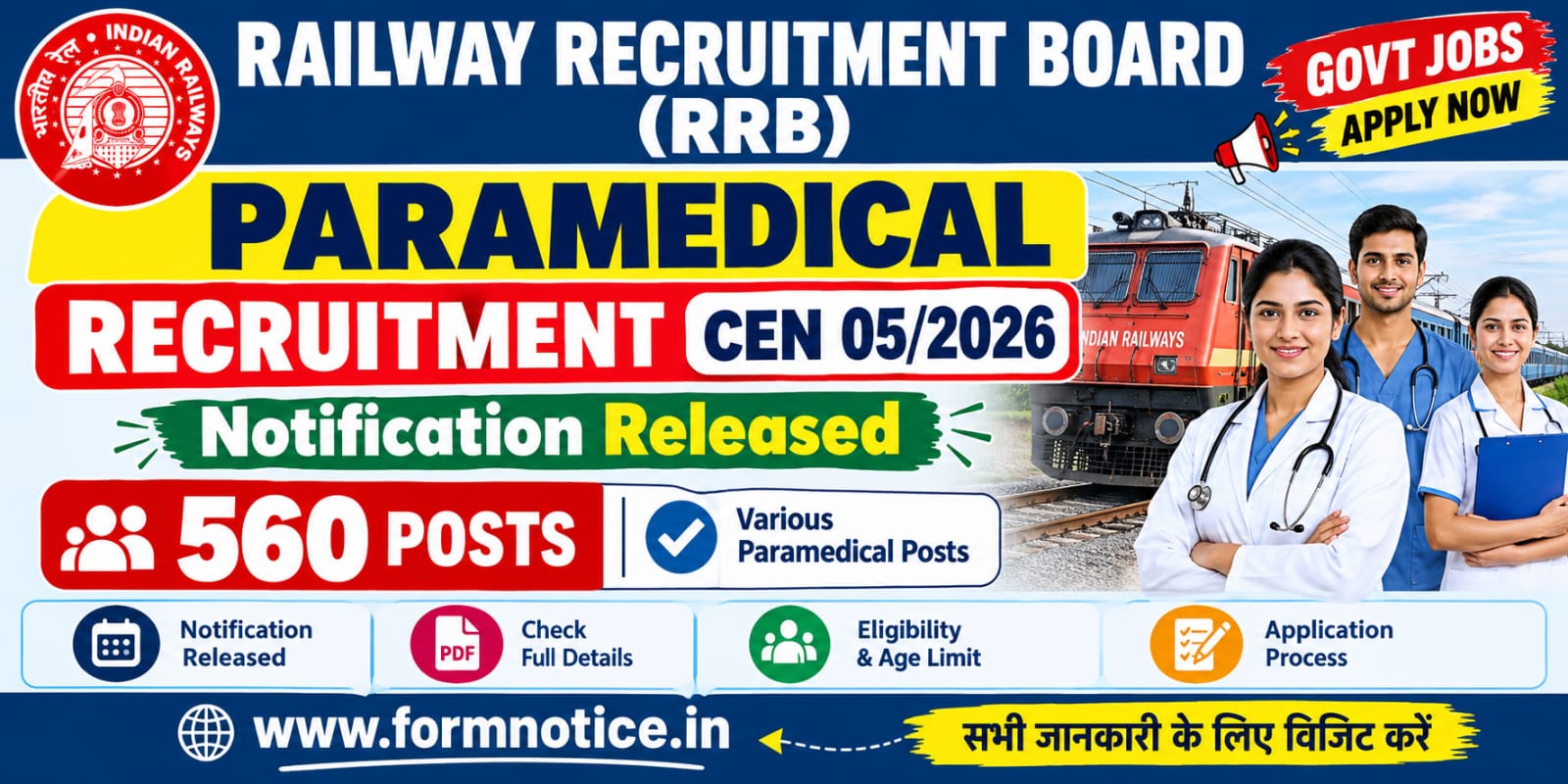 RRB Paramedical Recruitment 2026