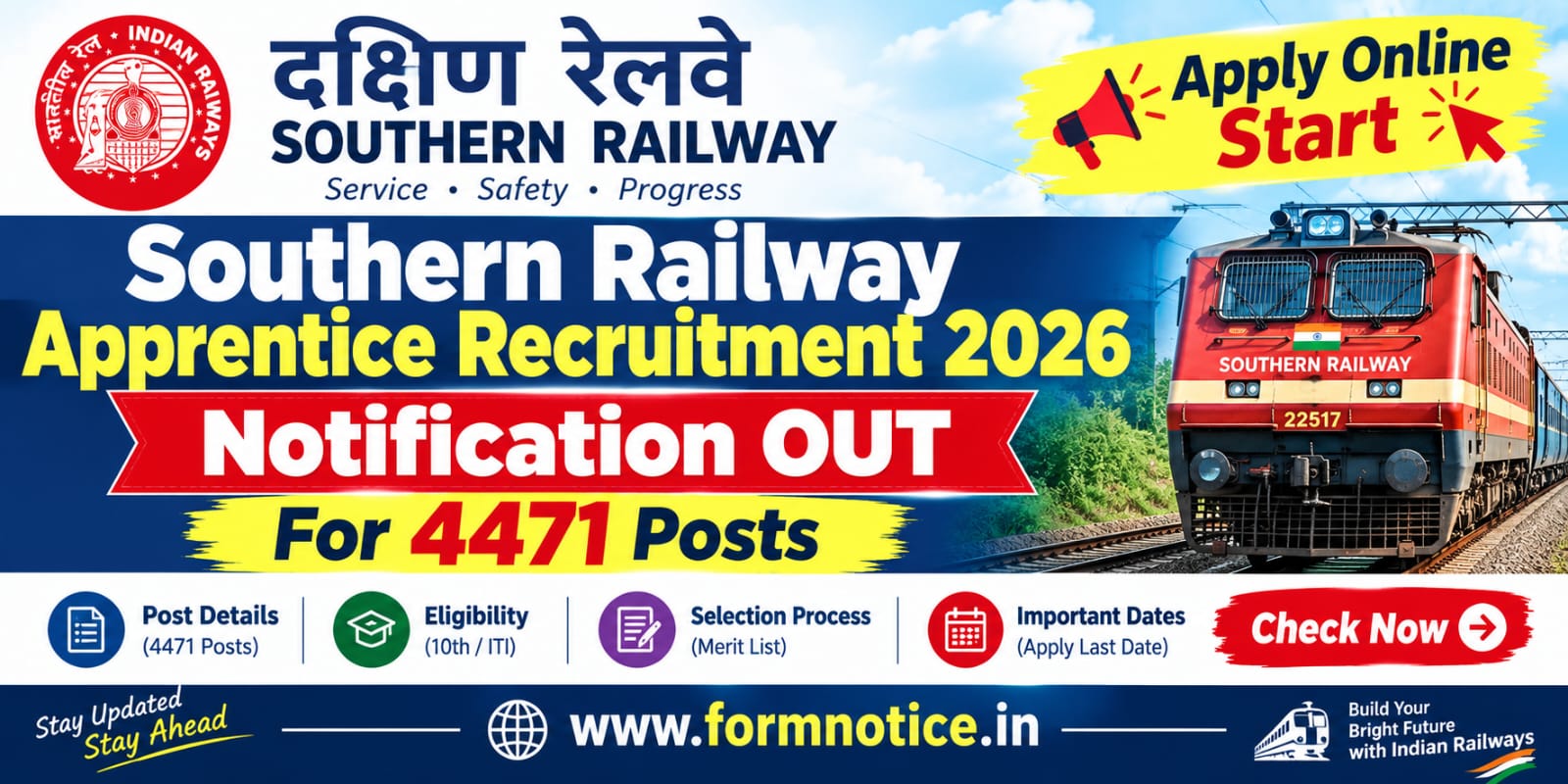 RRC SR Railway Apprentice Recruitment 2026