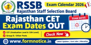RSSB Exam Calendar 2026