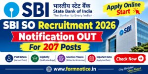 SBI SO Recruitment 2026