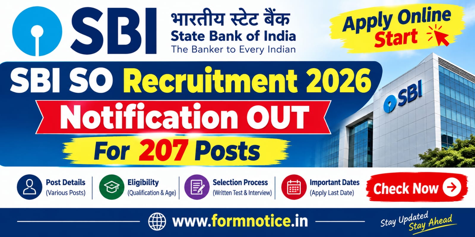 SBI SO Recruitment 2026