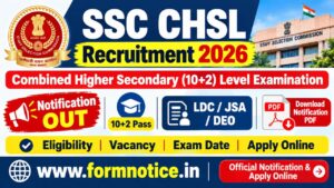 SSC CHSL Recruitment 2026