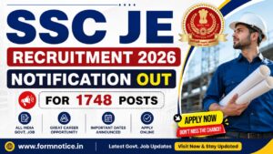 SSC JE Recruitment 2026