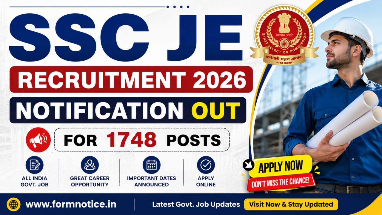 SSC JE Recruitment 2026