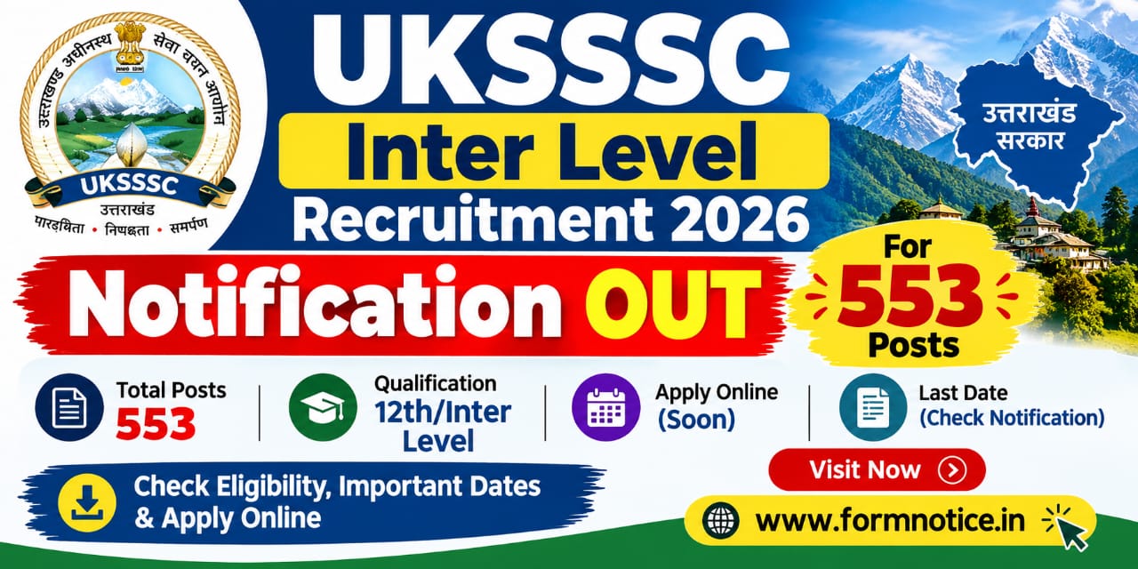 UKSSSC Inter Level Recruitment 2026