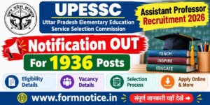 UPESSC Assistant Professor Recruitment 2026